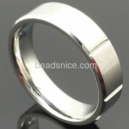 Stainless steel ring mens designer finger rings simple style wholesale fashion rings jewelry findings gift for friends