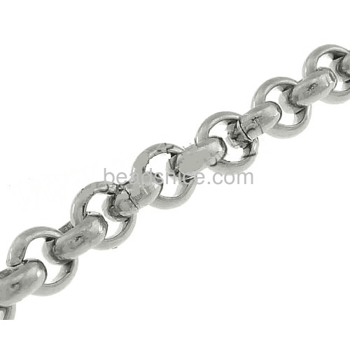 Stainless steel rolo chain jewelry findings original color