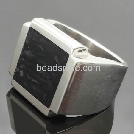 Stainless steel ring finger ring square ring simple style wholesale fashion rings jewelry findings gift for friends