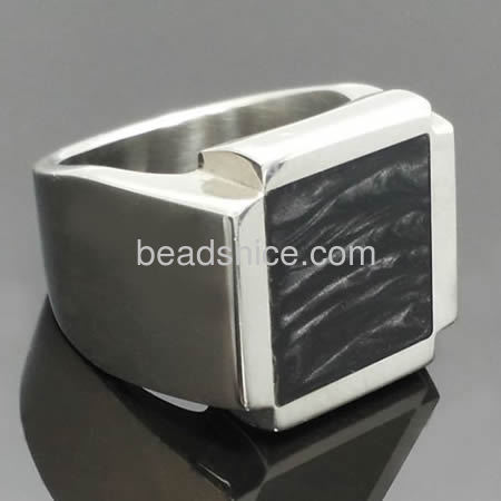 Stainless steel ring finger ring square ring simple style wholesale fashion rings jewelry findings gift for friends