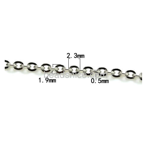 Stainless steel chain soldered links chain necklace wholesale jewelry accessories nickel-free lead-safe DIY assorted size for ch