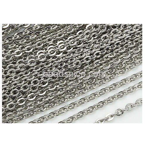 Stainless steel chain soldered links chain necklace wholesale jewelry accessories nickel-free lead-safe DIY assorted size for ch