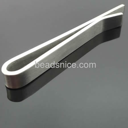 Simple tie clips personalized custom tie bar clip wholesale jewelry findings stainless steel