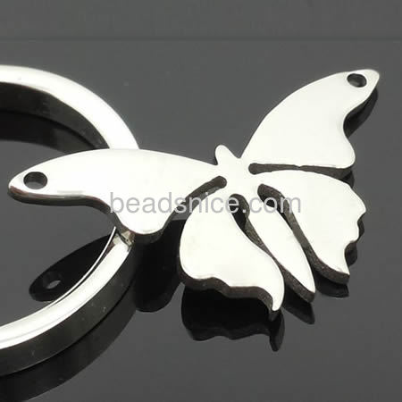Stamping blanks pendant butterfly pendant wholesale jewelry components stainless steel
