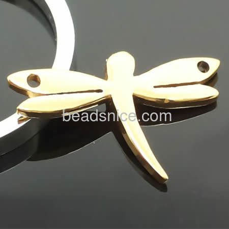 Dragonfly pendant stamping blanks pendant for women wholesale jewelry findings stainless steel