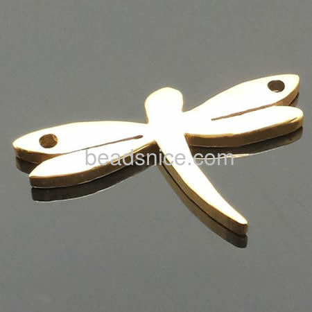 Dragonfly pendant stamping blanks pendant for women wholesale jewelry findings stainless steel