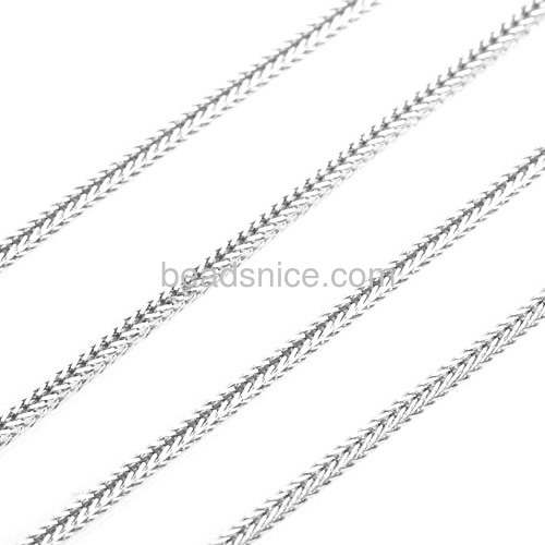 Sterling silver franco chain necklace