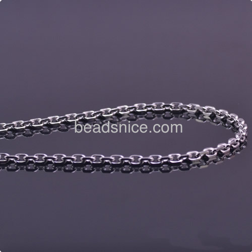 Fashion jewelry chain silver oval classic style wholesale jewelry making supplies DIY nickel-free