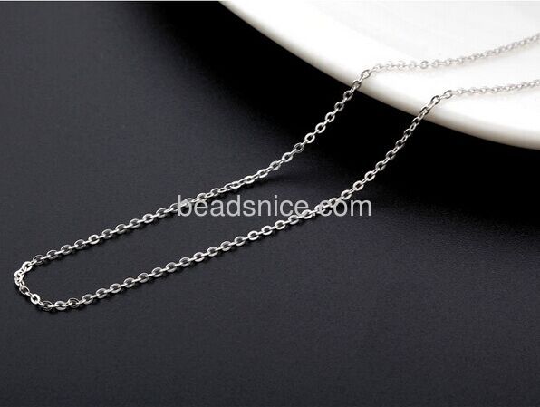 Flat cable chain fashion chain for necklace wholesale jewelry findings sterling silver nickel-free approx 3.53g per m