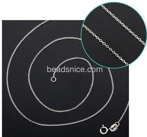 Sterling silver forz D/C chain great for necklace bracelet wholesale fashion chain approx 2.5g per m nickel-free DIY
