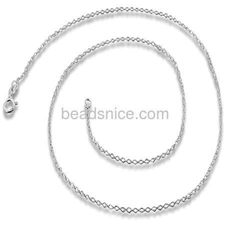 Oval cable chain link jewelry chain wholesale fashion jewelry findings sterling silver nickel-free approx 4.3g per m