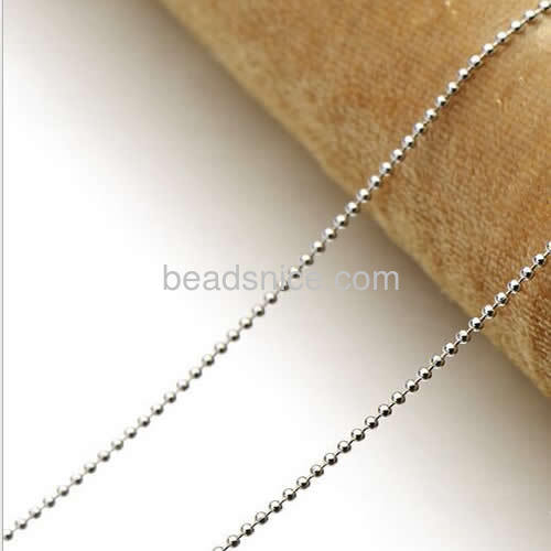 Ball chain wholesale jewelry chain sterling silver