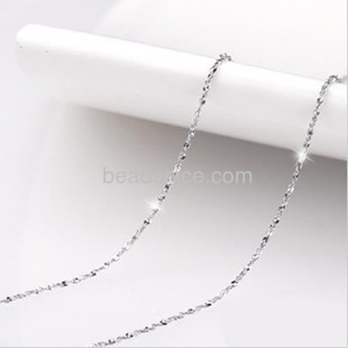 Fashion silver chain singapore chains link wholesale jewelry chain sterling silver nickel-free DIY approx 2.9g per m
