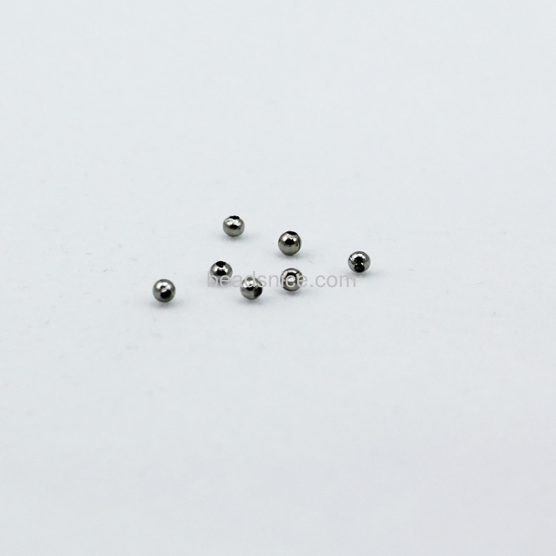 Jewelry smooth surface spacer beads,brass,round,nickel free,lead free,