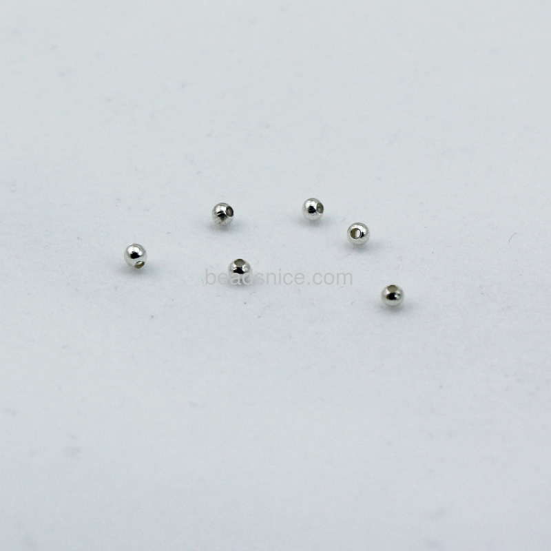 Jewelry smooth surface spacer beads,brass,round,nickel free,lead free,