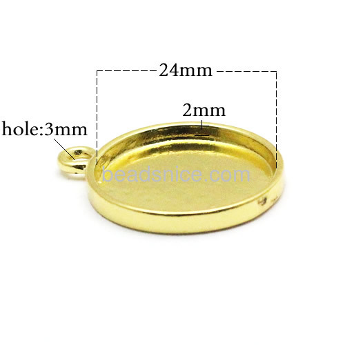 Zinc alloy pendant setting jewelry findings accessories