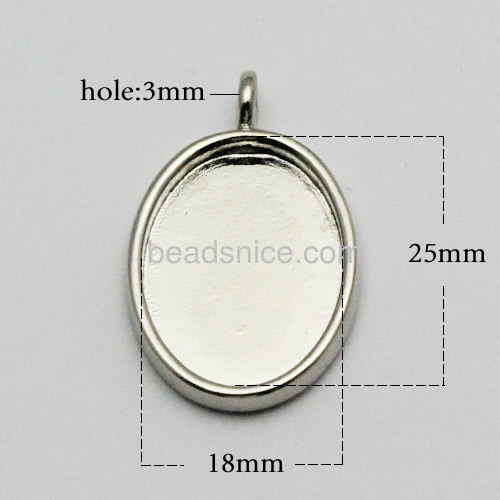 Zinc alloy pendant setting lead safe nickel free