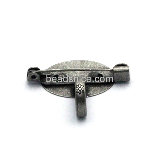 Iron brooch jewelry findings wholesale nickel free lead safe