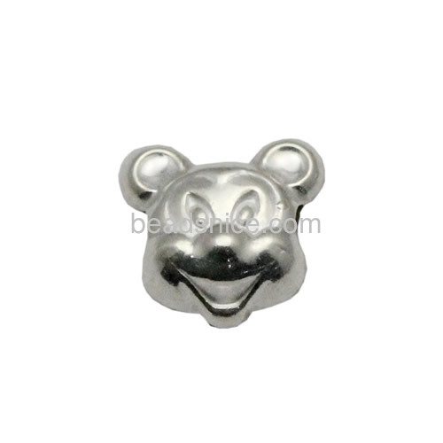 Sterling silver charm beads animal shaped diy jewelry beads for European bracelet making