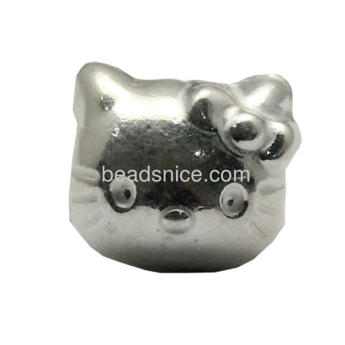 Sterling silver big hole beads cute animal beads accessories for bracelet and necklace making