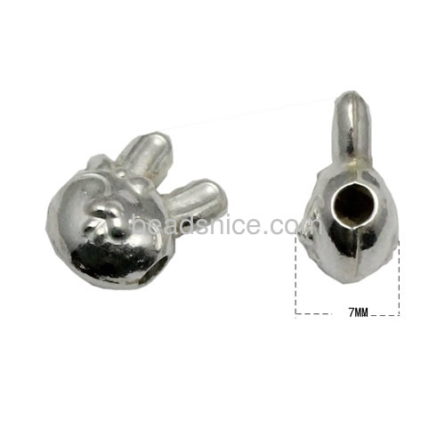 Sterling silver bead cute animal beads pure sliver accessories wholesale jewelry making gift for her