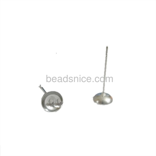 Stainless steel earrings base small stud earring for women jewelry making