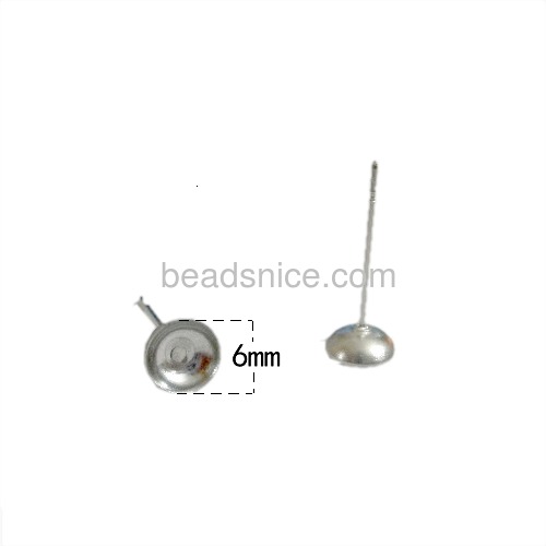 Stainless steel earring stud bezel settings blank bezel