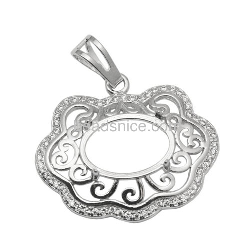 925 sterling silver pendant setting