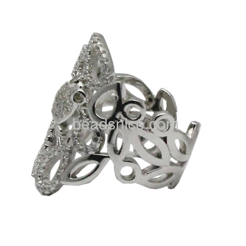Vintage 925 sterling silver ring with special animal frog design for special daily rings jewelry