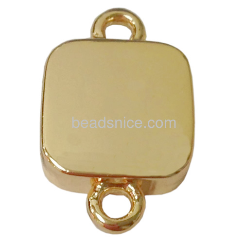Brass square settings connector