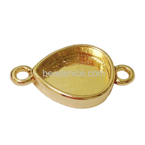 Brass teardrop connector