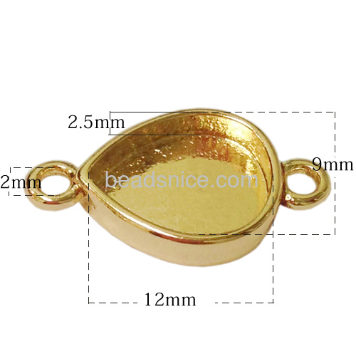 Brass teardrop connector