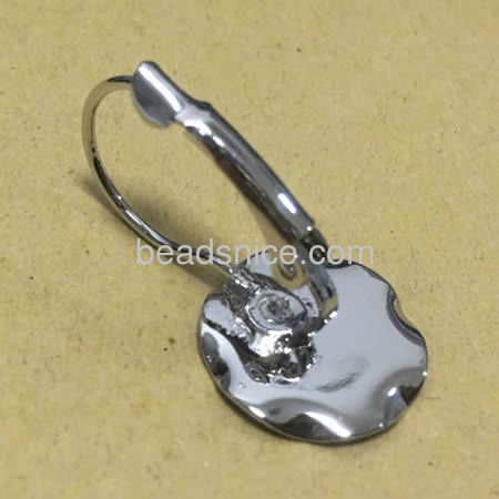 Brass Earring Pendant Trays,Nickel-Free, rack plating,