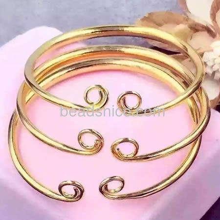 fashion jewellery bracelet brass，3mm