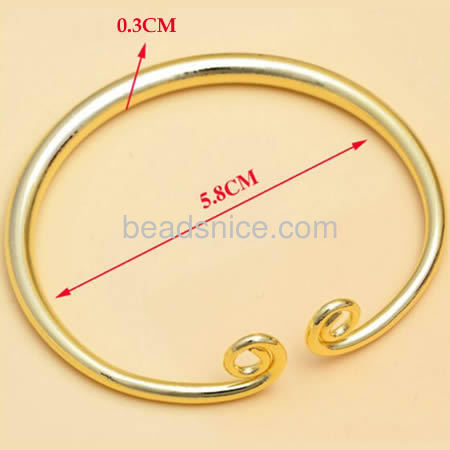 fashion jewellery bracelet brass，3mm