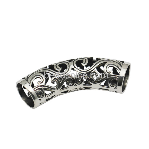 925 Sterling Silver Hollow Tube