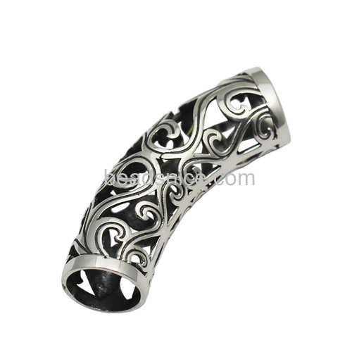 925 Sterling Silver Hollow Tube