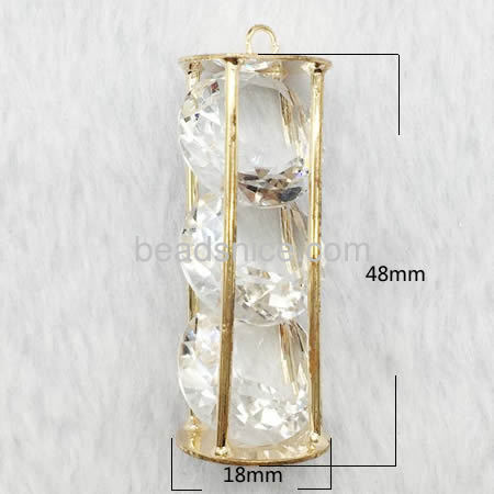 Personalized pendant base round rhinestone pendants jewelry supplies