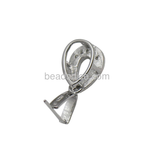 925 sterling silver pendant pinch bail for jewelry making sterling silver clasps