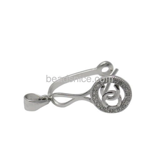 925 sterling silver pendant pinch bails clasps for diy jewelry making materials