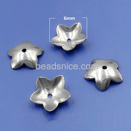 Stainless Steel jewelry findings bead caps