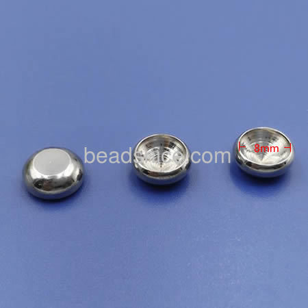 Stainless steel jewelry bead cap