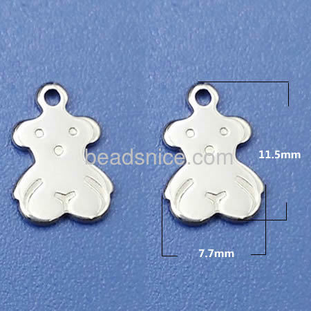 Stainless steel charm pendant