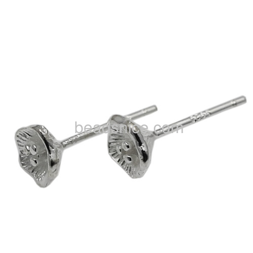 Pure Silver stud earring 925 sterling silver earring flower feature unique design earring gift for beautiful women