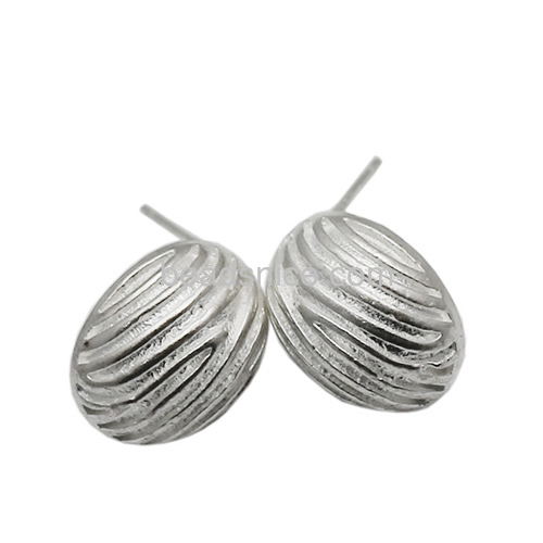 Pure Silver stud earring 925 sterling silver earring oval earring unique design earring gift for beautiful women