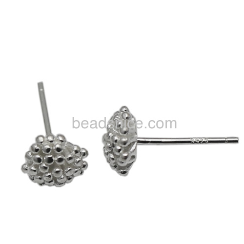 925 Sterling Silver stud earring Pure Silver earring flower feature unique design Earring gift for beautiful women