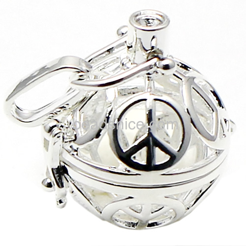 Plated  brass locket  jewelry pendant diy ball more color for choice  lead-safe  nickel-free