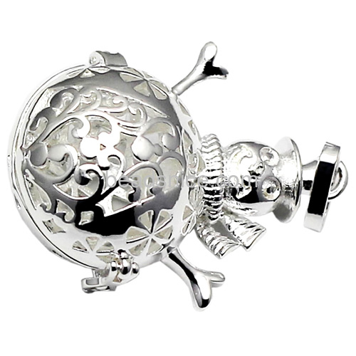 Brass  pendant locket  jewelry fnding snowman many color you can choose  lead-safe  nickel-free