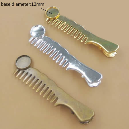 Brass Hair Snap Clips nickel-free lead-Safe