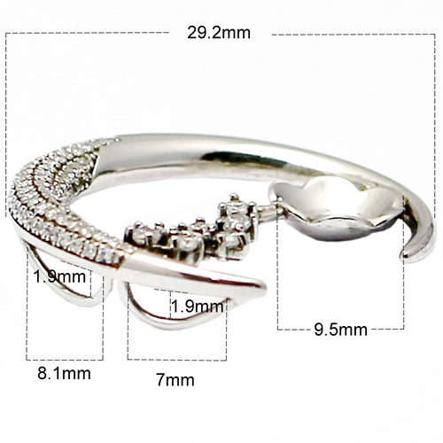 Pure silver pendant setting inlaying zricon with bail unique design fine silver pendant jewelry accessories wholesale retail